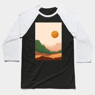 Modern Bohemian Sunset Baseball T-Shirt